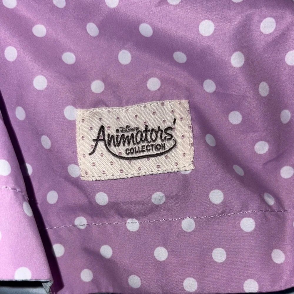Gently Loved Disney Reversible Raincoat Animators Collection Hooded Jacket
